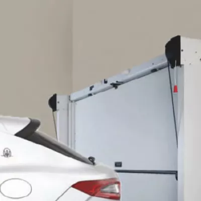 Porte de garage overlap, vue intérieure