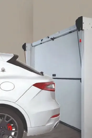 porte de garage overlap sans rails plafond