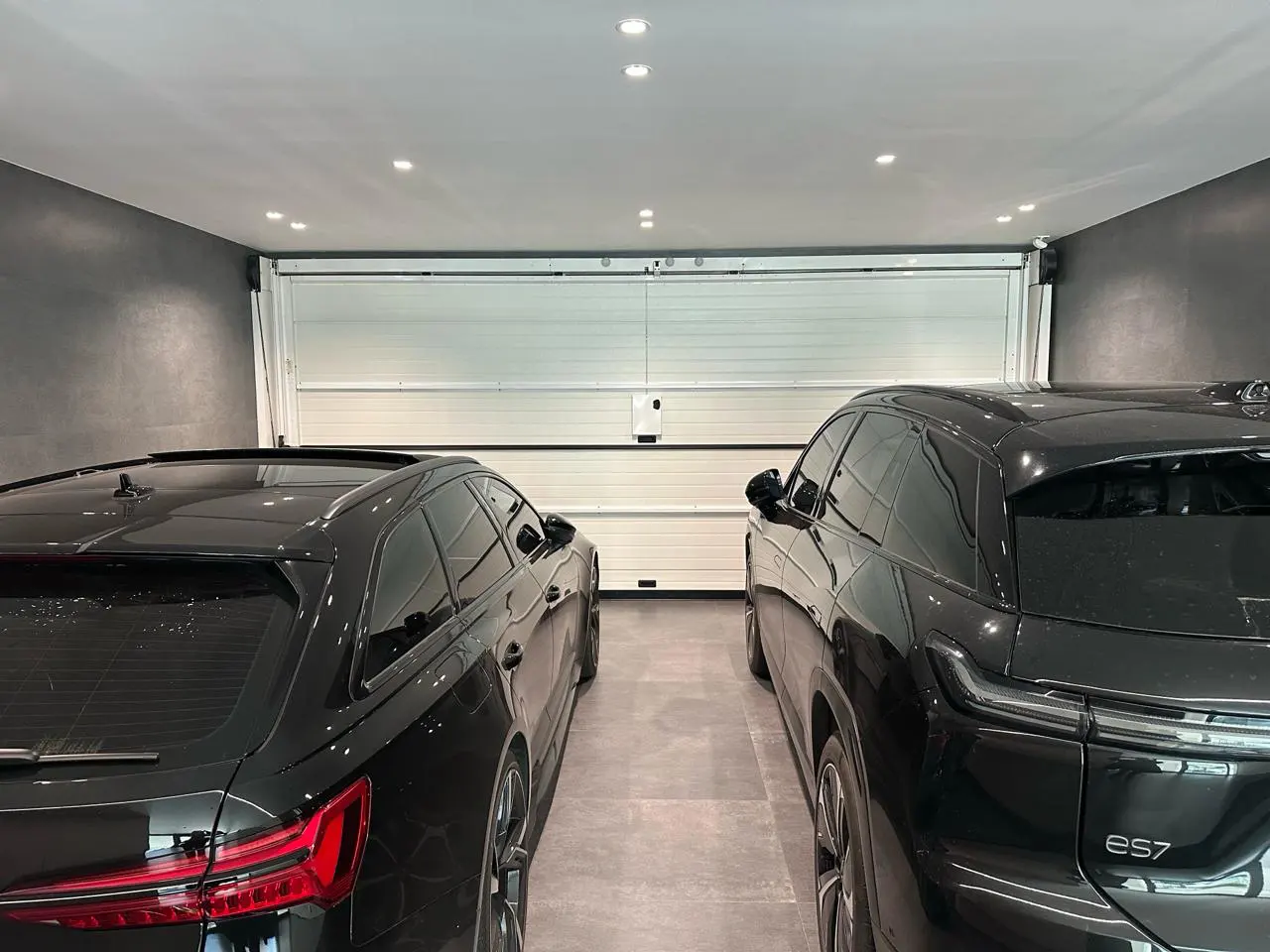 porte garage overlap installation sans rails plafond